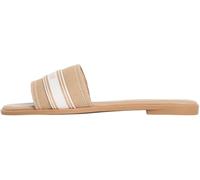 Tommy Hilfiger Women's Flat Mule Webbing FW0FW09217 Flat Sandals, KHAKI (Safari Canvas), 4