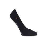 Tommy Hilfiger Women's Footie Invisble 2P Ankle Socks, Black, Size 39