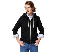 Tommy Hilfiger Women's French Terry Zip Hoodie-Solid Hooded Sweatshirt, Black, XL