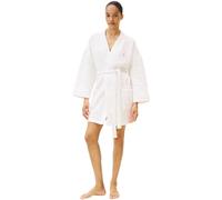 Tommy Hilfiger Women's Gift Quilted Short Bathrobe, Off-White (Ivory), S