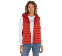 Tommy Hilfiger Women's Global Stripe Padded Gilet, Red (Terra Red), L