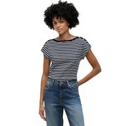 Tommy Hilfiger Women's Gold Btn Cap-SLV Boat-nk Tee Ww0ww50942 S/S T-Shirt (Pack of 1)