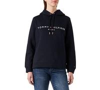 Tommy Hilfiger Women's Heritage Hilfiger Hoodie Ls Ww0ww31998 Pullover Hoody, Blue (Desert Sky), M