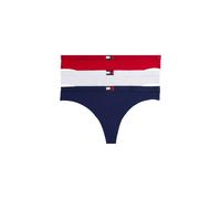 Tommy Hilfiger Women's Heritage Packs 3 Pack Thong White/Red/Navy | Size: Medium Tommy Hilfiger Multicolor M