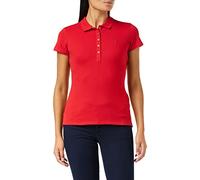 Tommy Hilfiger Women's Heritage Short Sleeve Slim Polo 1m57636661 Polo Shirt, Red (Apple Red), 14