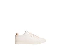 Tommy Hilfiger Women's Icon Court Leather Cupsole Trainers, Off-White (Ancient White), 2.5