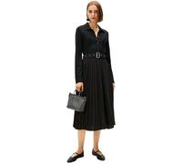 Tommy Hilfiger Women's Interlock Mix Media Polo DRS LS WW0WW48398 Polo Dress, Black, S