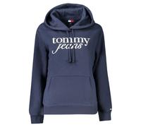 Tommy Hilfiger Womens Jeans Script Logo Hoodie - Dark Blue Cotton - Size X-Small
