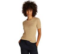 Tommy Hilfiger Women's Knitted Jumper, Beige (Safari Canvas), S