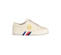 Tommy Hilfiger Womens Leather Lowtop Sneakers Casual Design - Ivory - Size EU 41