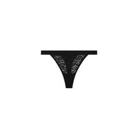 Tommy Hilfiger Women's Leopard Tanga Lace Thong Black | Size: Small Tommy Hilfiger Black S