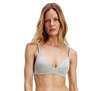 Tommy Hilfiger Women's Lightly Lined Triangle Bra Uw0uw02413 Bras, Grey (Mid Grey Heather), 34 / 34D