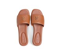 Tommy Hilfiger Women's Logo Hardware Leather Mule Warm Bronze | Size: 36 Tommy Hilfiger Bronze 36