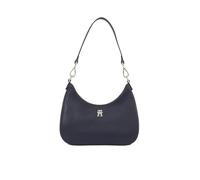 Tommy Hilfiger Women's Logo Tape Shoulder Bag with Zip, Blue (Space Blue), One Size