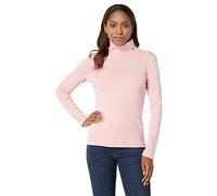 Tommy Hilfiger Women's Long Sleeve Turtleneck Sweater, Bridal Rose, L