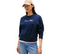 Tommy Hilfiger Lurex Script Regular Fit Sweatshirt Blue S Women