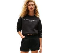 Tommy Hilfiger Women's Mdrn Reg Corp Logo C-nk Swtshrt Ww0ww39791 Sweatshirts, Black (Black), S