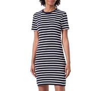 Tommy Hilfiger Women's New Cody Slim Short Cotton Dress, Multicolor (Breton Ecru/Desert Sky), XXS
