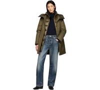 Tommy Hilfiger Women's Nylon Mix Padded Parka, Multicolor (Army Green), S