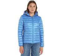 Tommy Hilfiger Women's Padded Global Stripe Jacket for Transition Weather, Blue (Iconic Blue), XS