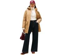 Tommy Hilfiger Women's Padded Nylon Parka with Hood, Beige (Safari Canvas), XS