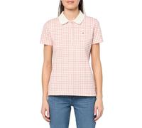 Tommy Hilfiger Women's Polo Tee, Bridal Rose Multi, L