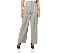 Tommy Hilfiger Women's Printed Houndstooth Cargo Utility Pant, Brown Multi, 8