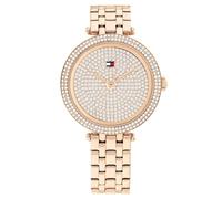 TOMMY HILFIGER Women's Quartz Analog Watch with Stainless Steel Strap 1782761, Rose Gold and Rose Gold, 34MM, Bracelet