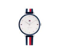 Tommy Hilfiger Women's Quartz Stainless Steel Case and Silicone Strap Watch, Color: Multi Color (Model: 1782584), Multi Color