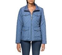 Tommy Hilfiger Women's Quilted Fall Fashion, Lightweight Jacket, Blue Multi, L