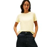 Tommy Hilfiger Women's REG Corp Logo C-NK SS WW0WW40276 Other Tops, Yellow (Zesty Yellow), M