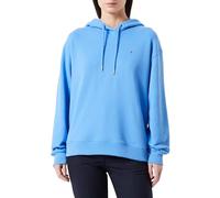 Tommy Hilfiger Women's REG FLAG ON CHEST HOODIE Blue Spell S