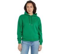 Tommy Hilfiger Women's REG FLAG ON CHEST HOODIE Olympic Green XS