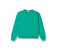 Tommy Hilfiger Women's REG FLAG ON CHEST SWTSHRT Olympic Green XS