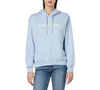 Tommy Hilfiger Women's REG MONOTYPE FLOCK HOODIE Breezy Blue S