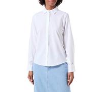 Tommy Hilfiger Women's Regular Fit Cotton Shirt, White (Th Optic White), 10