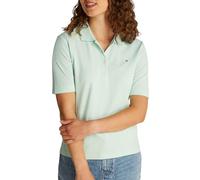 Tommy Hilfiger Women's Regular Fit Short Sleeve Polo Shirt, Green (Opal Green), S