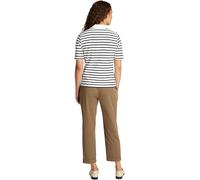 Tommy Hilfiger Women's Regular Fit Short Sleeve Polo Shirt, Multicolor (Breton Ecru/Dark Night Navy STP), L