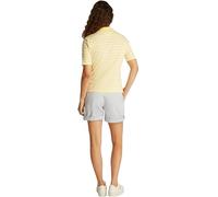 Tommy Hilfiger Women's Regular Fit Short Sleeve Polo Shirt, Multicolor (Citronella/Ecru STP), S
