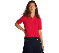 Tommy Hilfiger Women's Regular Fit Short Sleeve Polo Shirt, Red (Primary Red), M