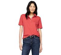 Tommy Hilfiger Women's Regular Fit Short Sleeve Polo Shirt, Red (Terra Red), L
