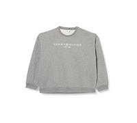 Tommy Hilfiger Women's Regular Fit Sweatshirt without Hood, Grey (Medium Grey Heather), 18
