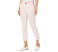 Tommy Hilfiger Women's Relaxed Fit Hampton Chino Pant (Standard and Plus Size), Ballerina Pink, 4