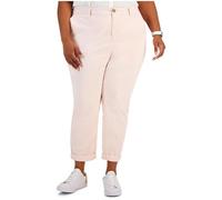 Tommy Hilfiger Women's Relaxed Fit Hampton Chino Pants (Regular and Plus), Bal Pnk, 22