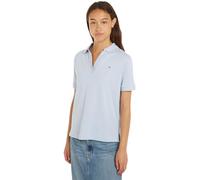 Tommy Hilfiger Women's RLX Open Placket Lyocell Polo Ss Ww0ww41286 S/S Polos, Blue (Breezy Blue), M