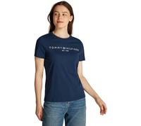 Tommy Hilfiger Women's Round Neck Short Sleeve T-Shirt, Blue (Dark Night Navy), 3XL