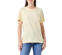 Tommy Hilfiger Women's Round Neck Short Sleeve T-Shirt, Yellow (Lemon Zest), S