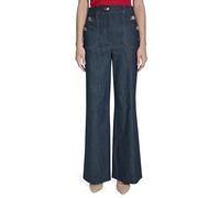 Tommy Hilfiger Women's Sailor Pant Trouser, Navy/Denim, 16