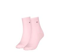 Tommy Hilfiger Women's Shine Short Sock, Light Pink, 39-42