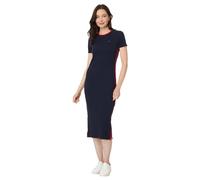 Tommy Hilfiger Women's Short Sleeve Soft Everyday Sport Dress Casual, Sky Captain, L (Pack of 5)